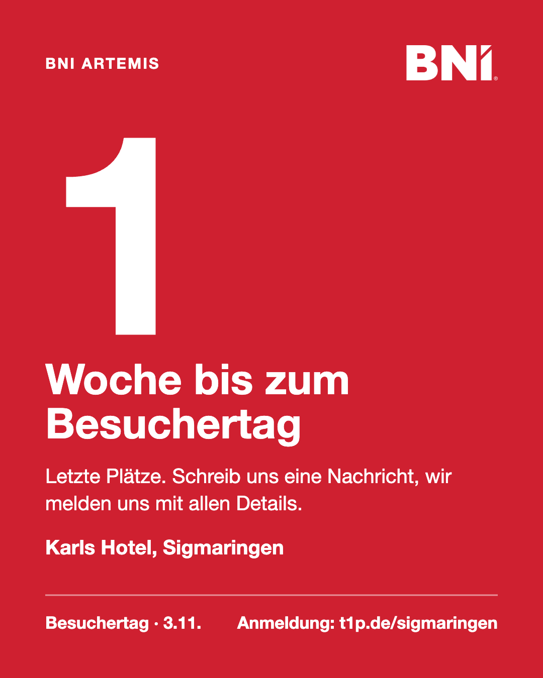 Sigmaringen Countdown Di 27.10.