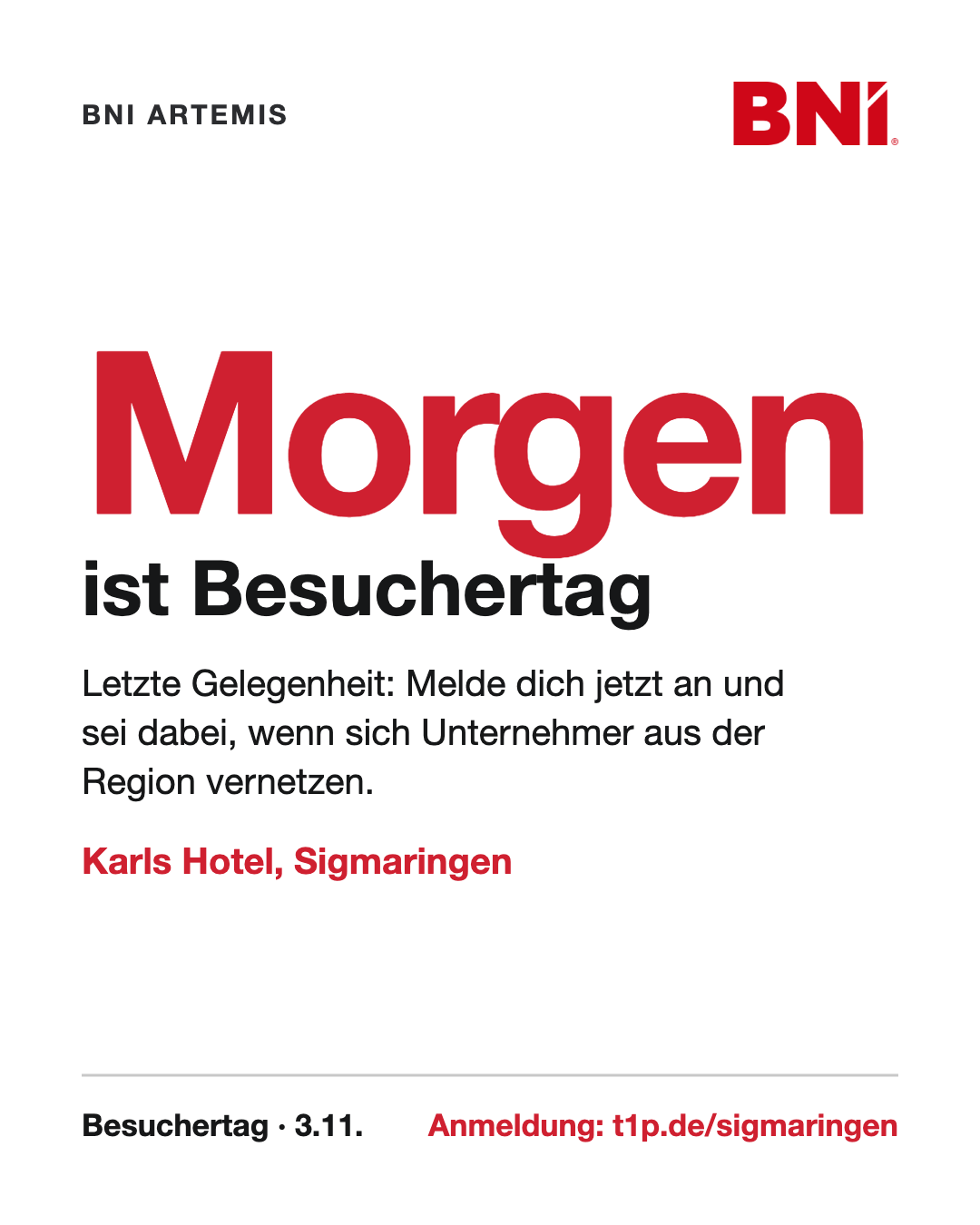 Sigmaringen Countdown Mo 2.11.